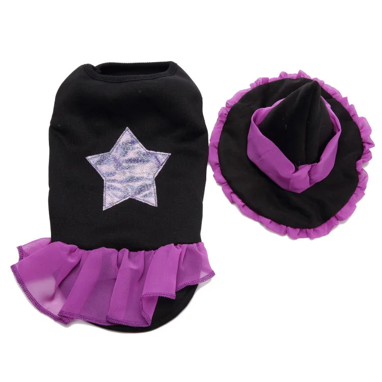 Funny Halloween Wizard Dog Costume