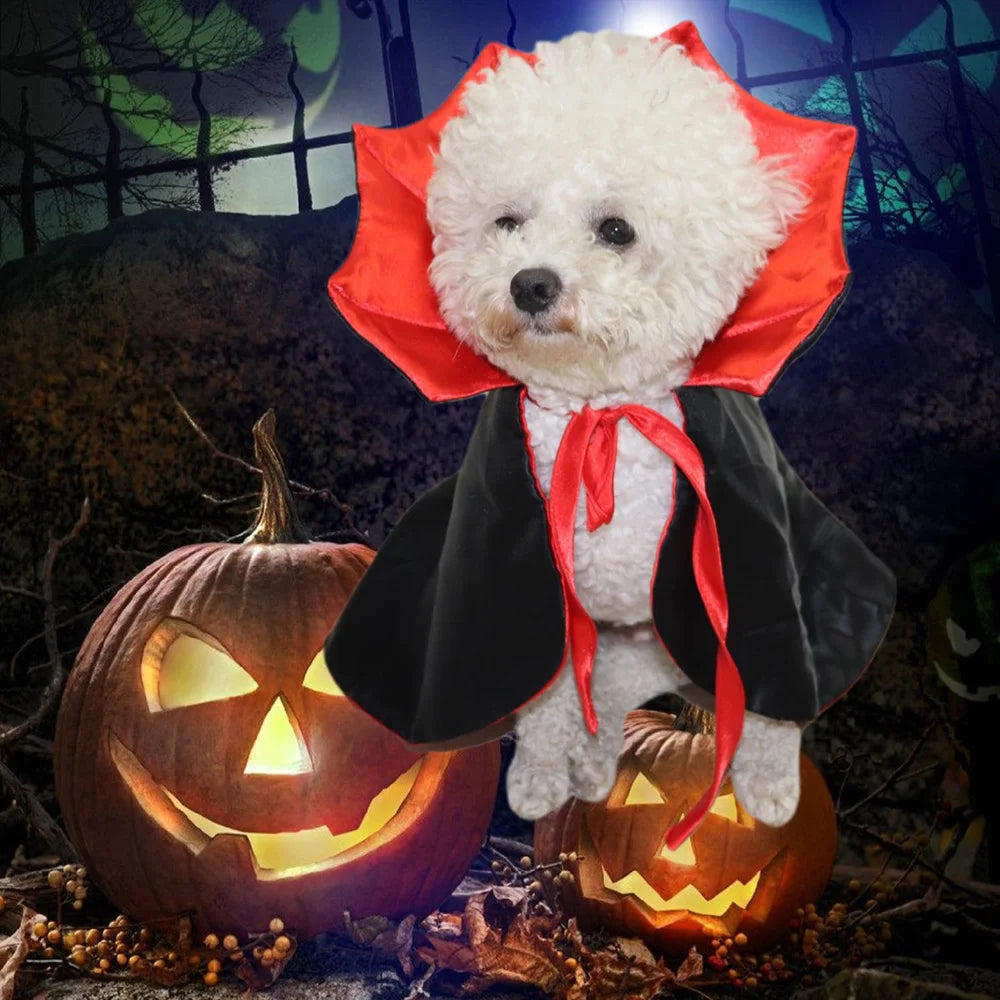 Dog Halloween Vampire Cloak Costume