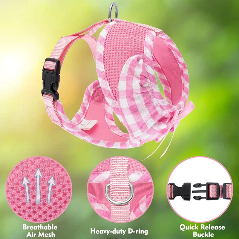Lovely Ribbon Girl Dog Harness