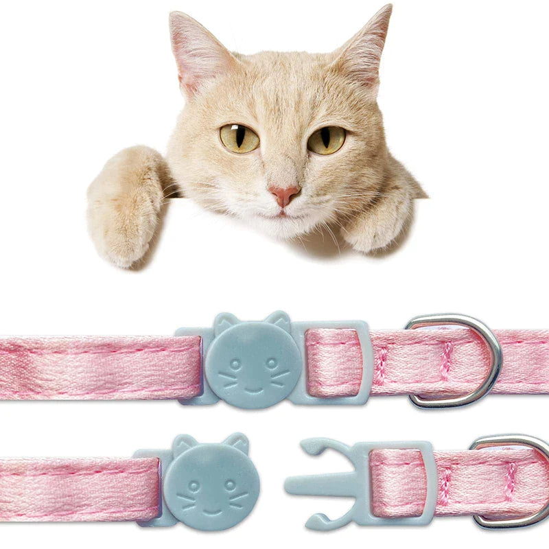 Cute Girl Cat Collar With Bowtie
