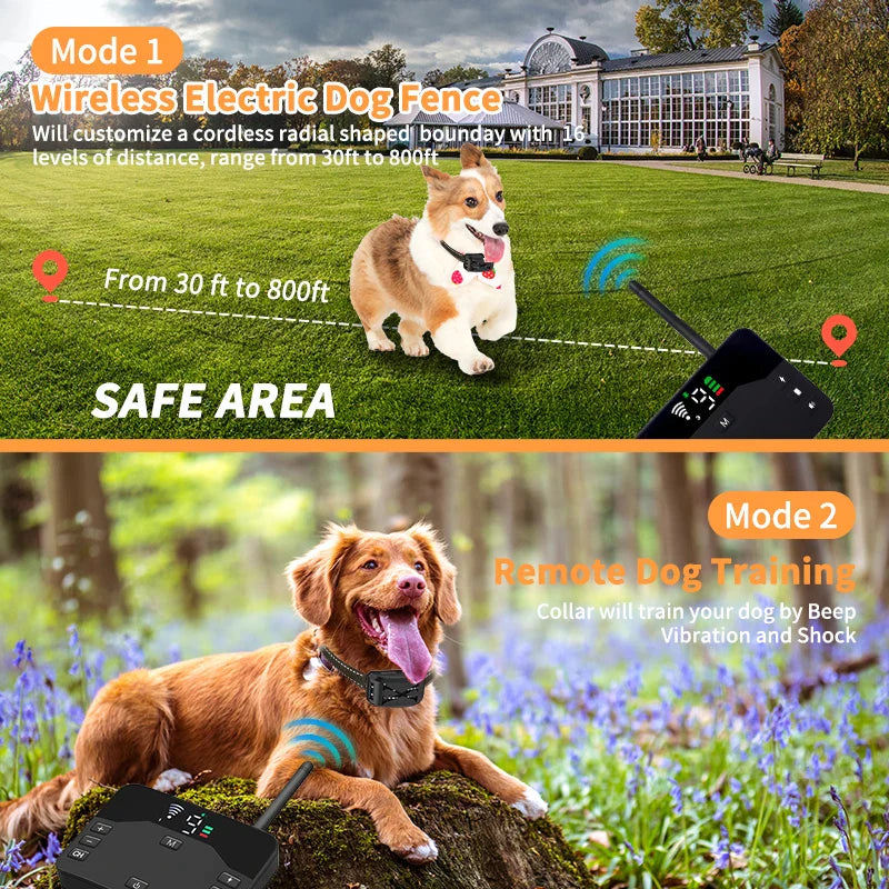 2 in 1 Dog Invisible Fence Barrier