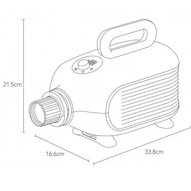 2000W Portable 3 in 1 Dog Hair Dryer