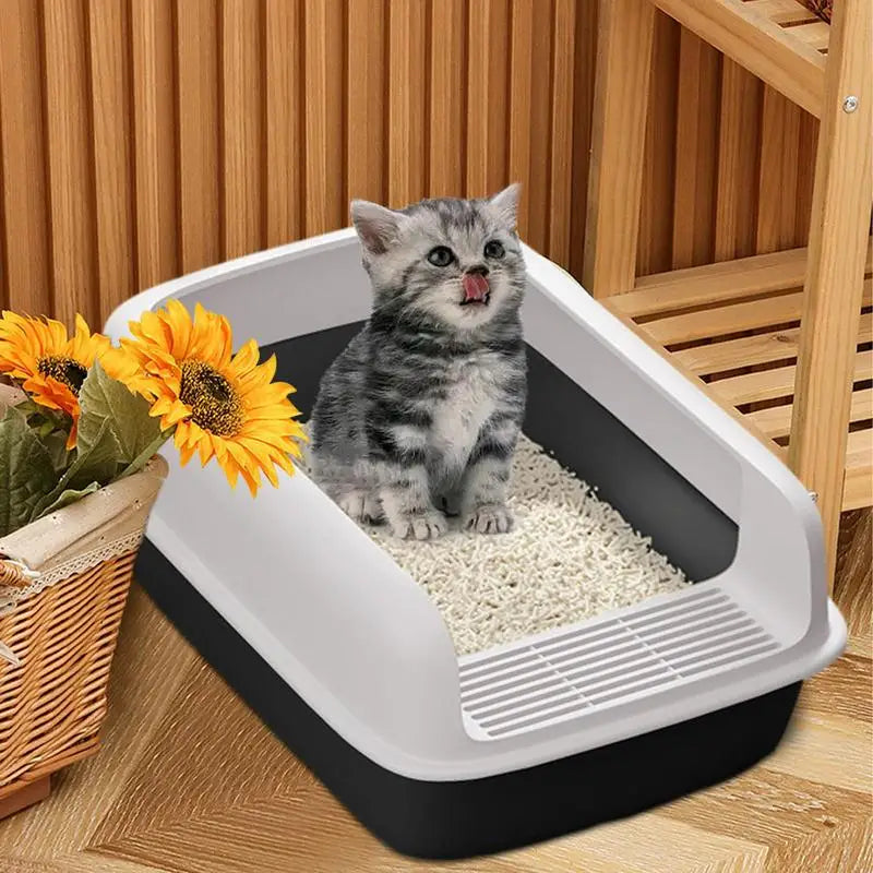 Cat Litter Box With High Sides