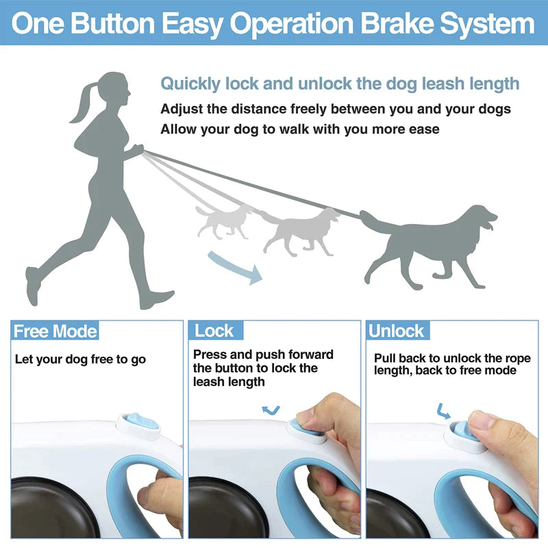 4M 5 in 1 Multi-use Dog Leash