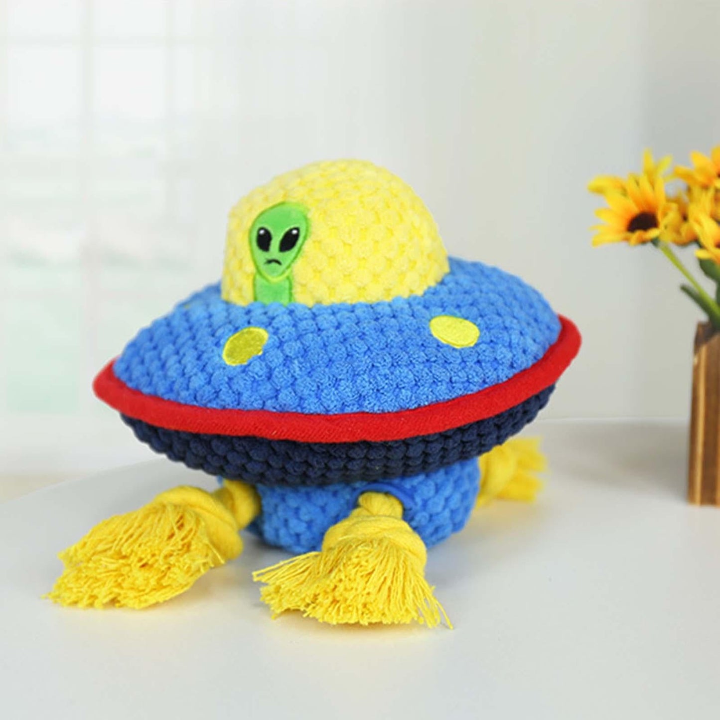 Squeaky Tough UFO Dog Toys