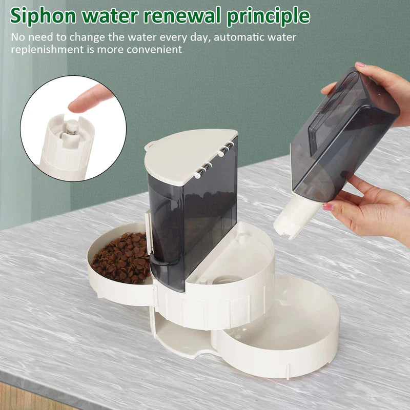 2 In 1 Eco-friendly Large Capacity Dog Bowl