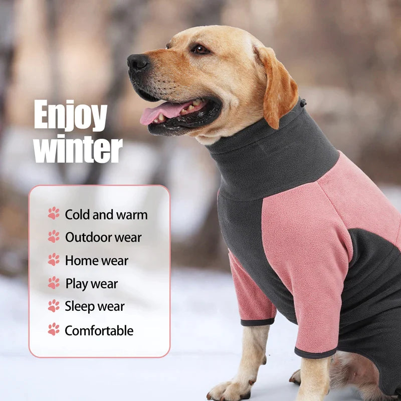 Turtleneck Adjustable Buckle Dog Jacket