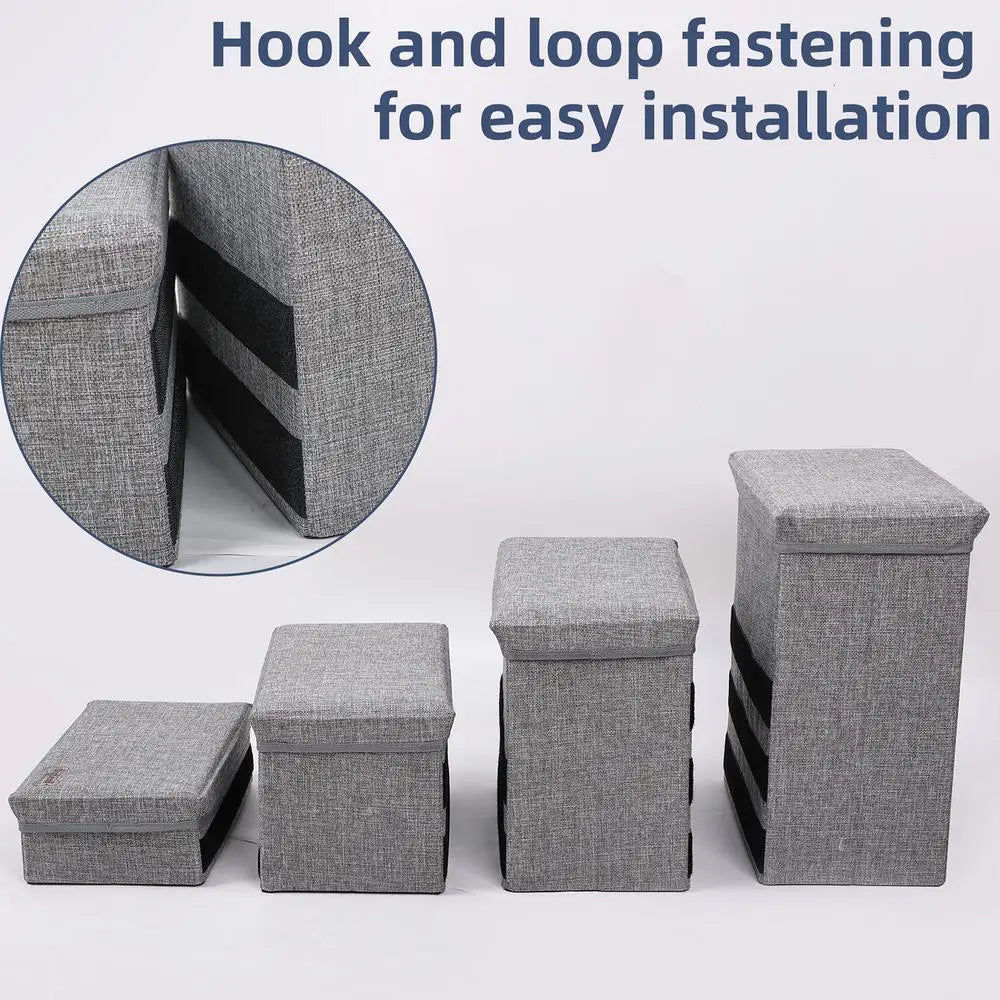 4-Step Pet Stairs With Storages