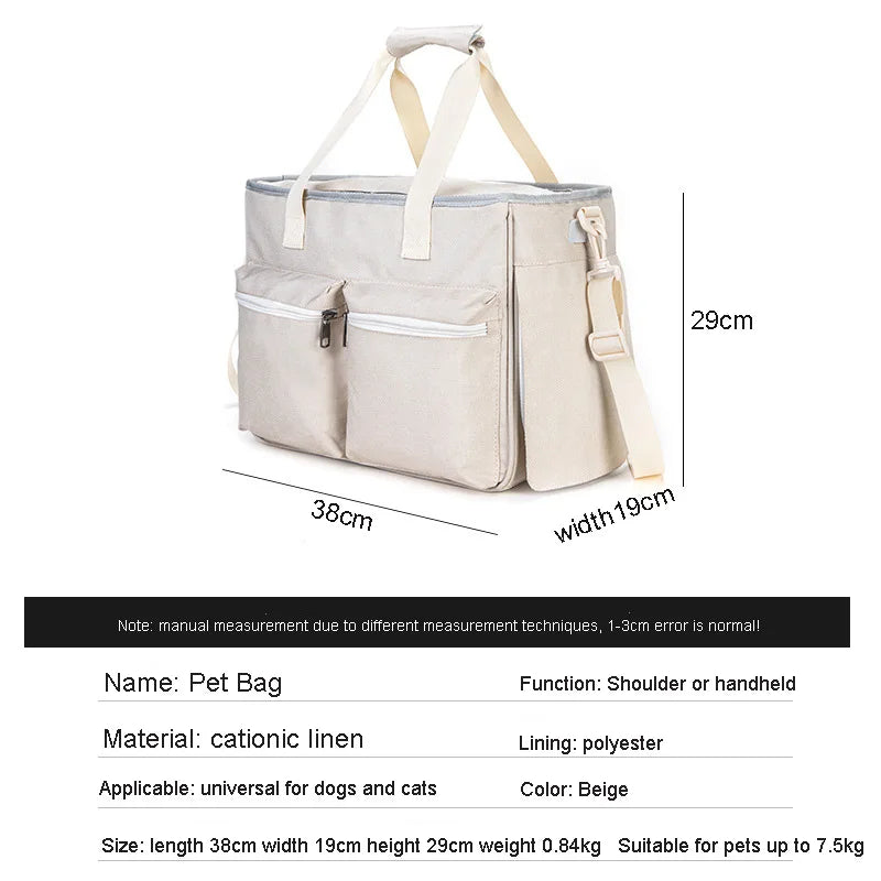 Double-side Mesh Pet Travel Carrier Bag