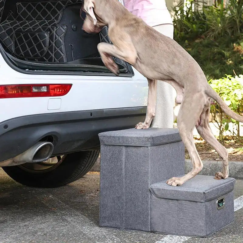 Multi-use Dog Stairs With Storage Box