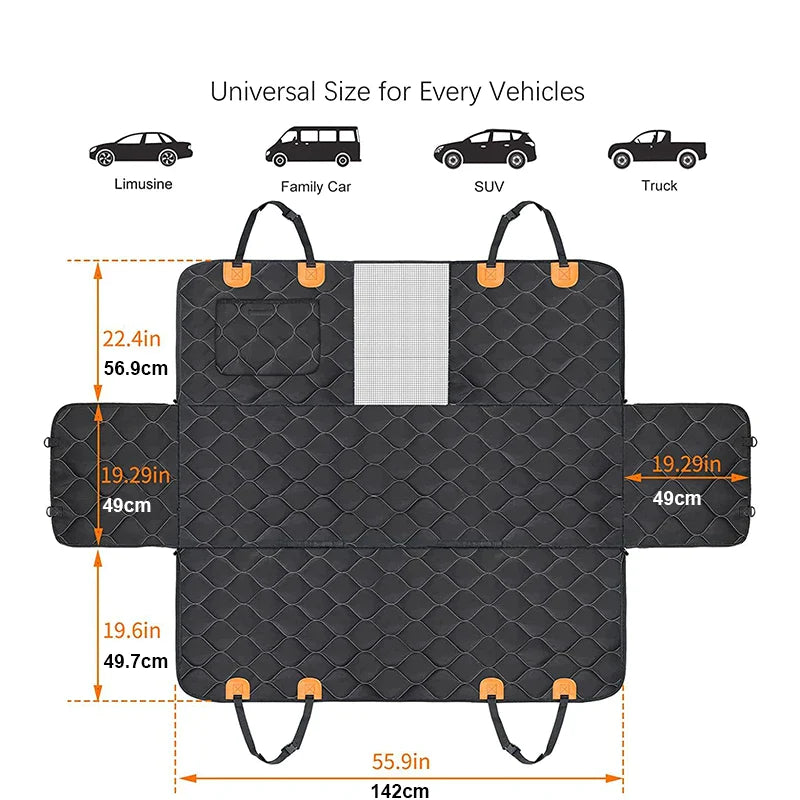 Anti-tear Mesh Window Dog Car Seat Protector