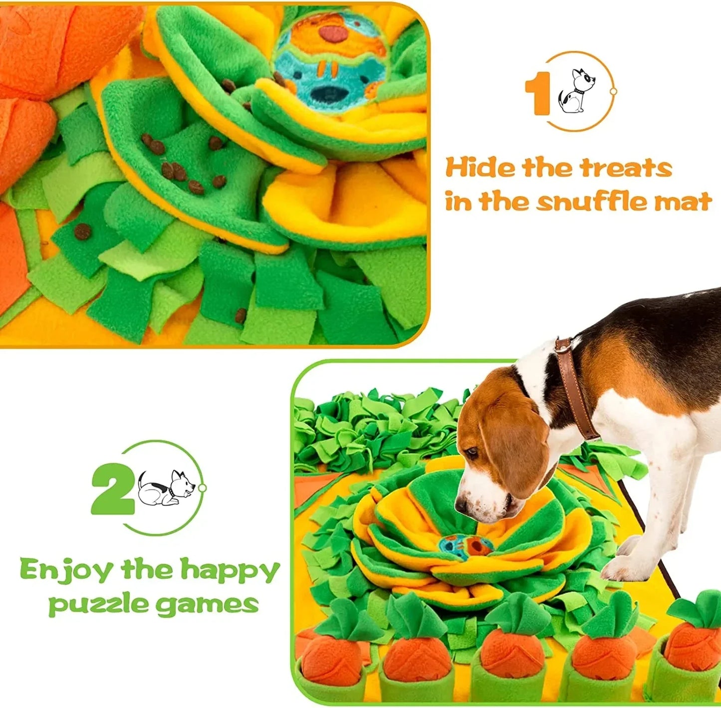 Interactive Puzzle Pet Snuffle Mat