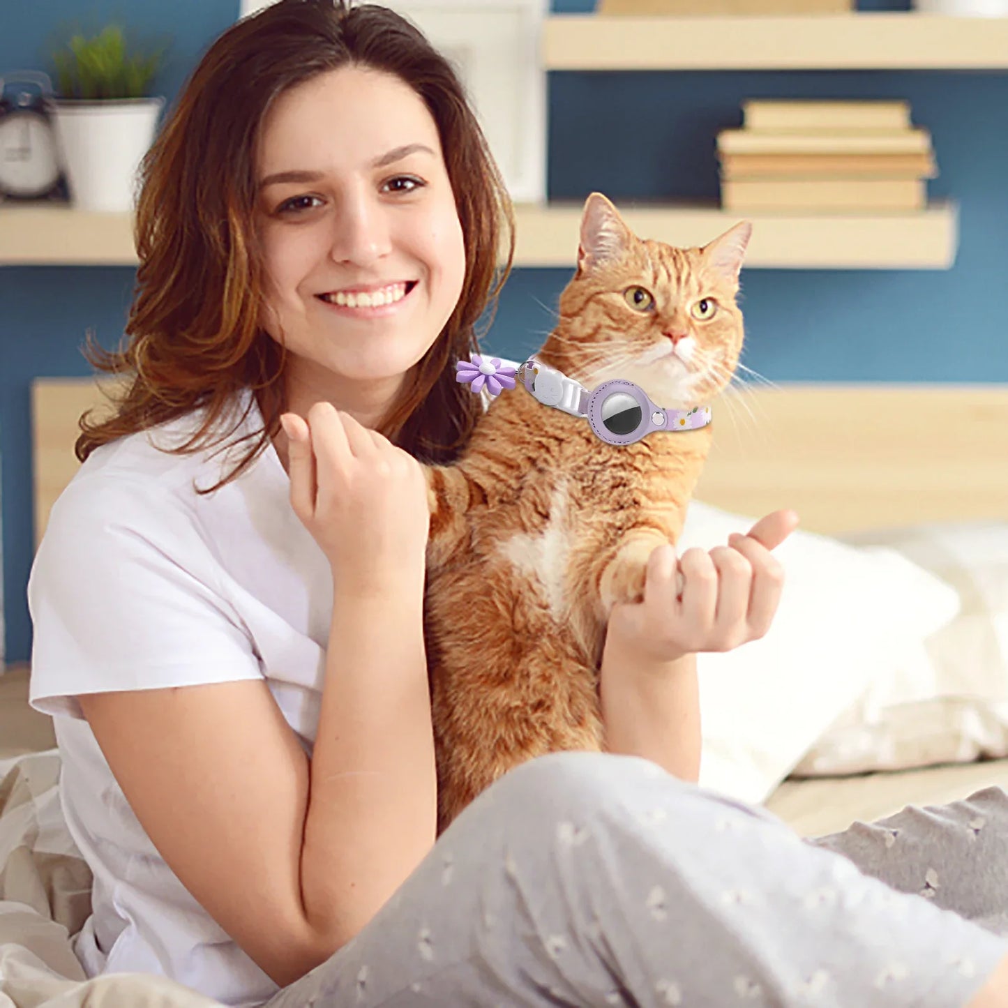 Lightweight Pet AirTag Collar