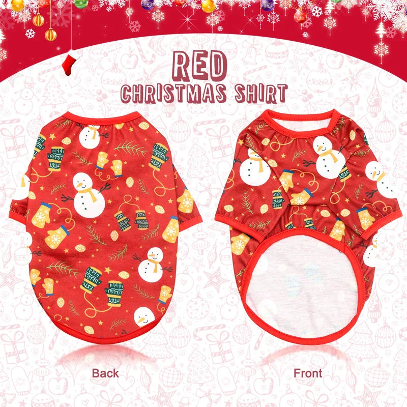 Soft Breathable Christmas Dog Shirt