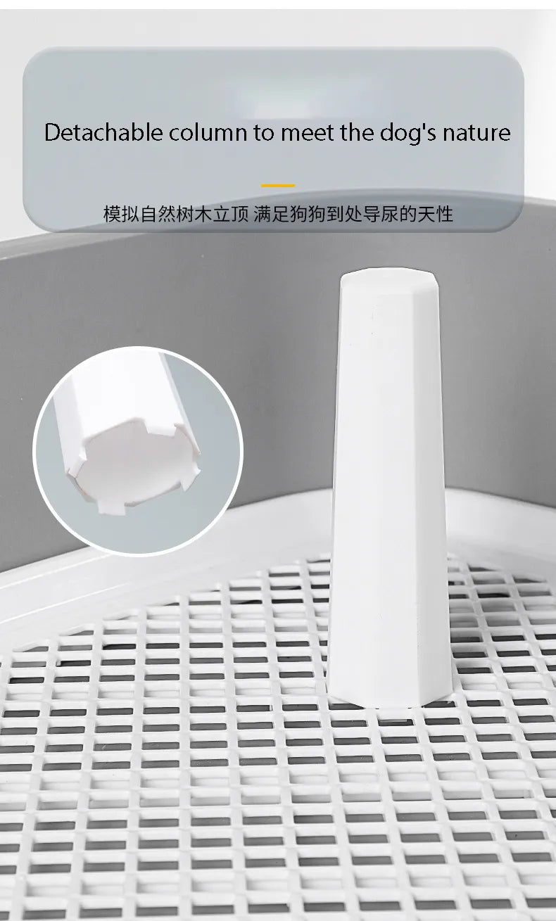 Portable Pet Toilet Pad Tray With Pillar