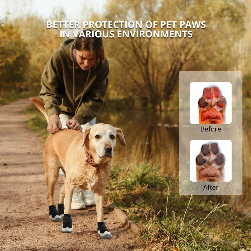 Rugged Anti-Slip Dog Shoes