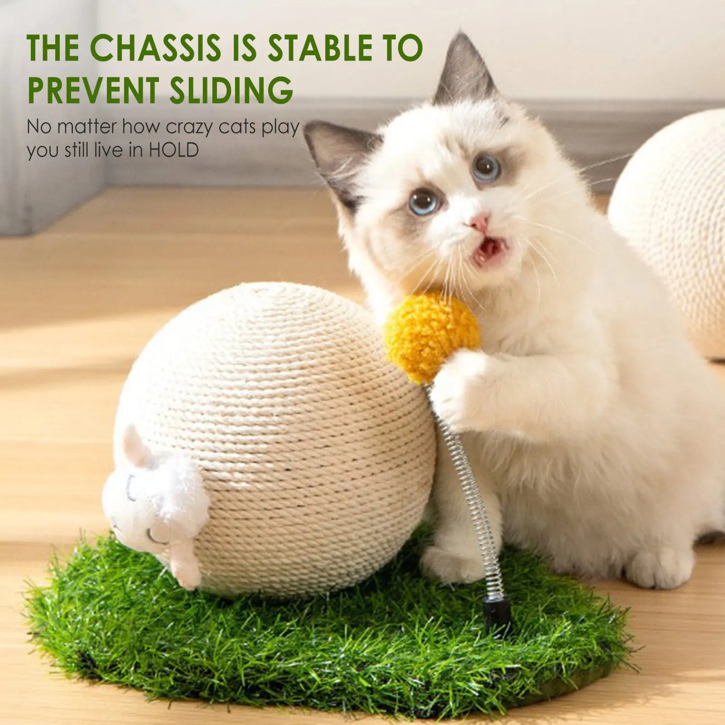 Cute Sheep Cat Scratcher Ball Toy