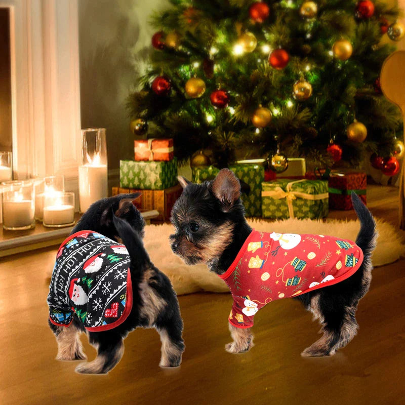 Soft Breathable Christmas Dog Shirt