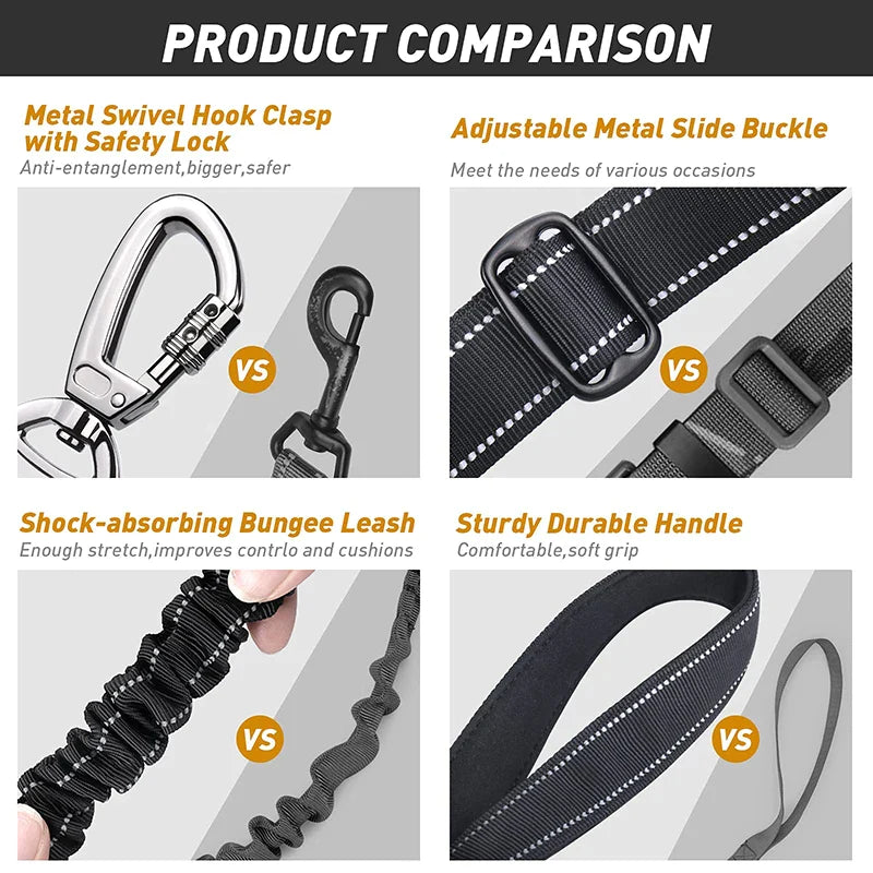 No Pull Bungee Dog Training Leash