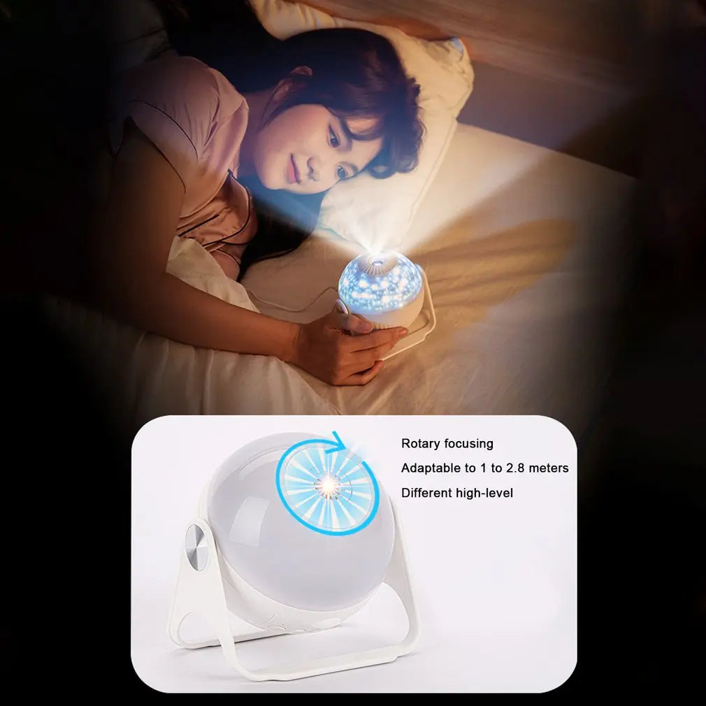 Rotating Night Space Capsule Lights