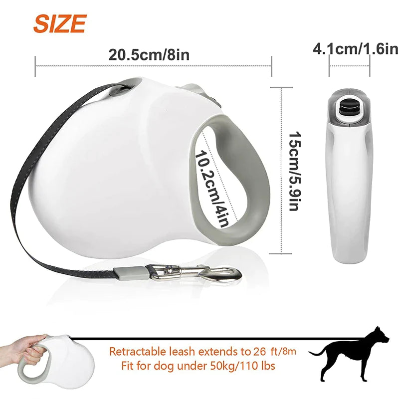 26ft Heavy Duty Retractable Dog Lead