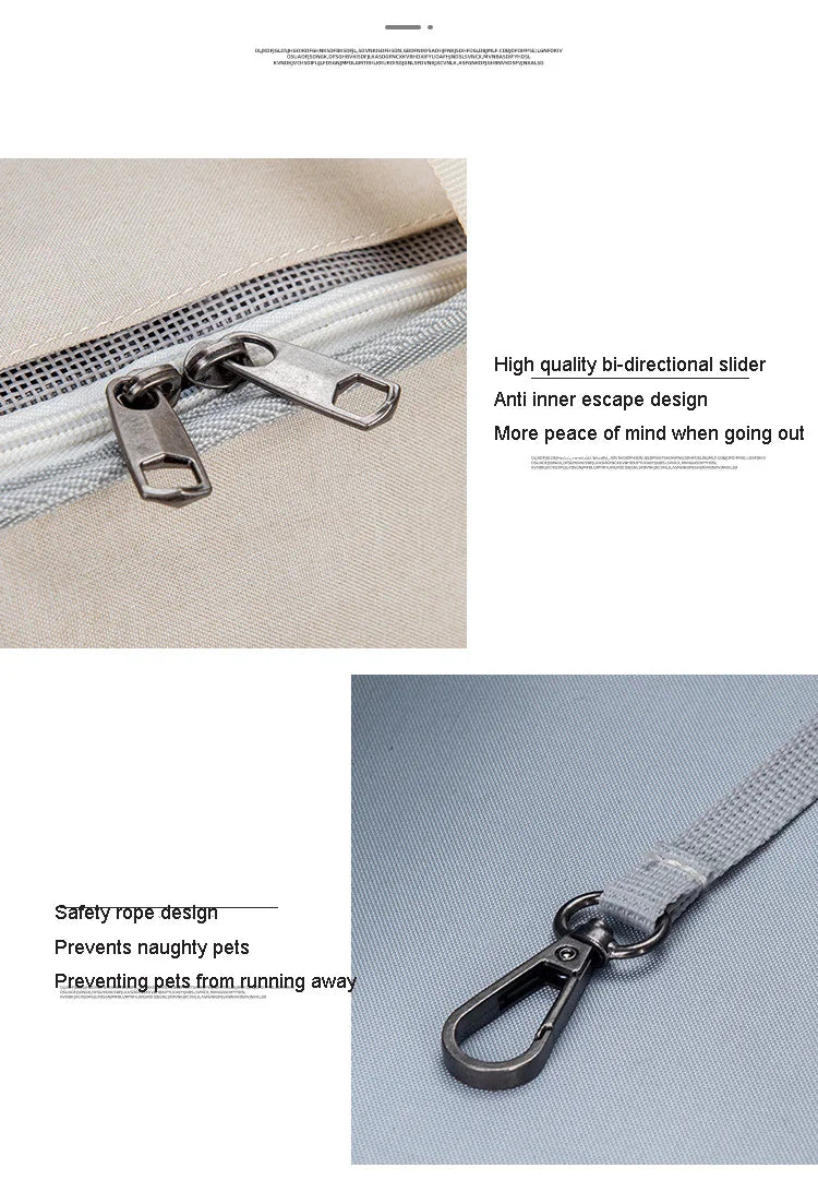 Double-side Mesh Pet Travel Carrier Bag