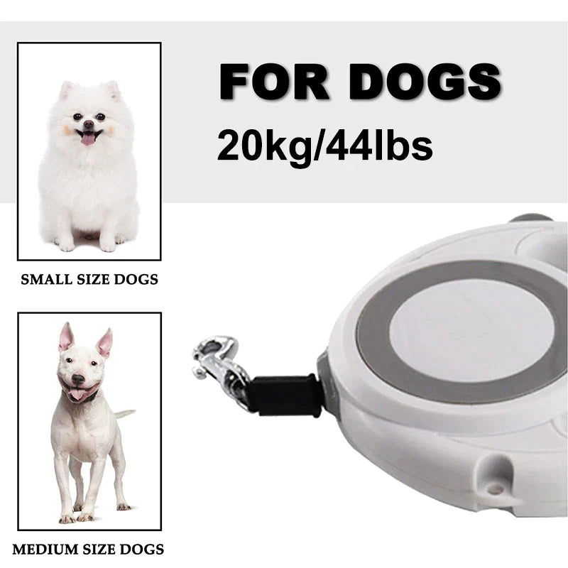 5m Retractable One-Handed Brake Dog Leash