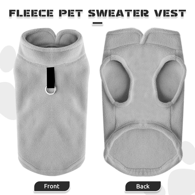 Winter Dog Jacket With Leash O-Ring
