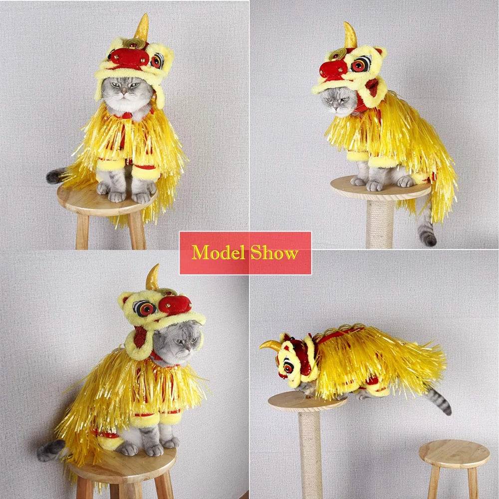 Four Legged Lion Dance Dog Costume