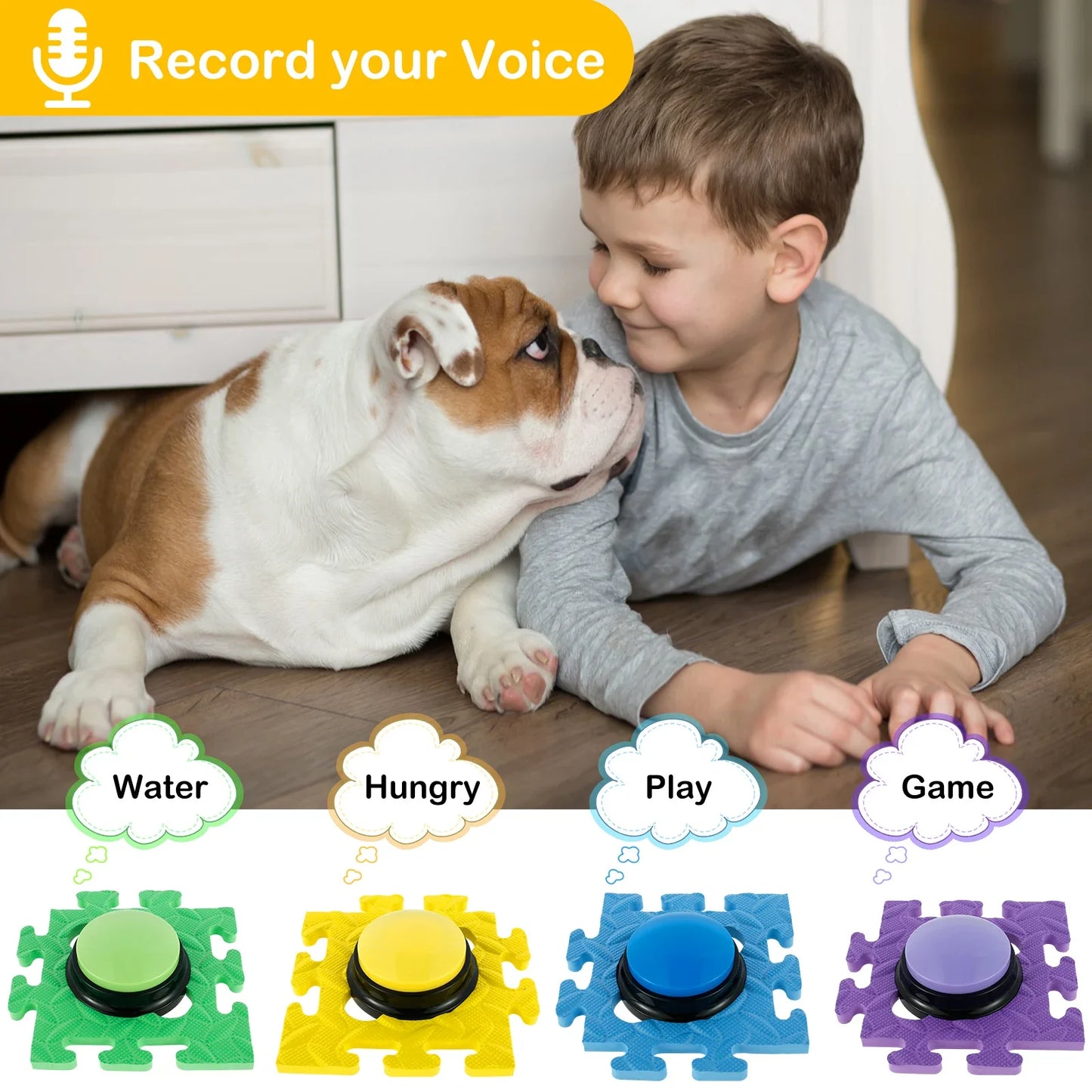 30 Seconds Dog Voice Recording Button