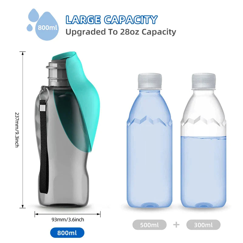 800ml Portable Dog Water Bottle