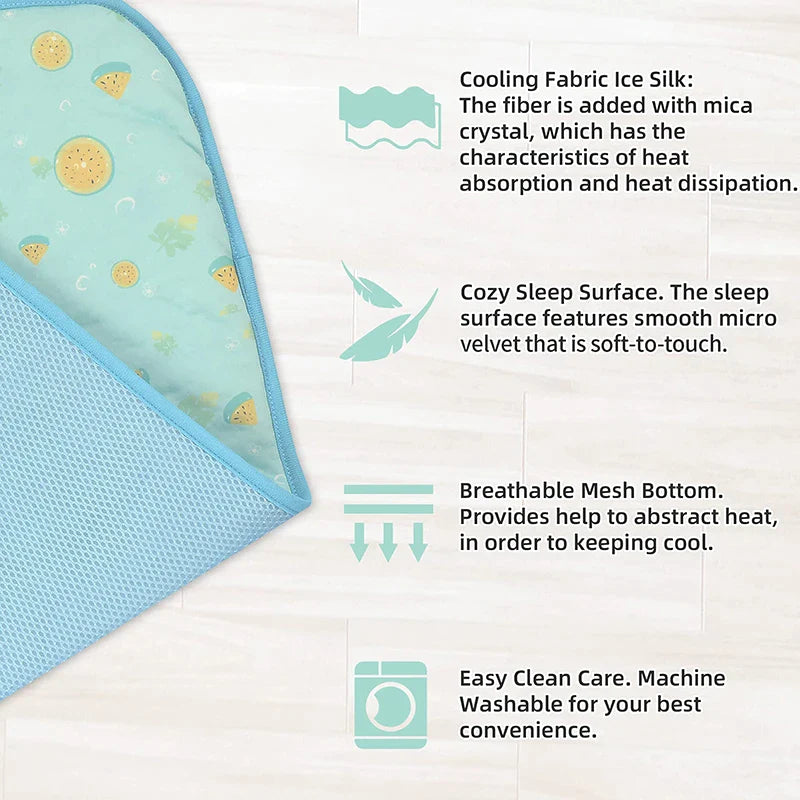 Cute Mica Crystal Dog Cooling Mat