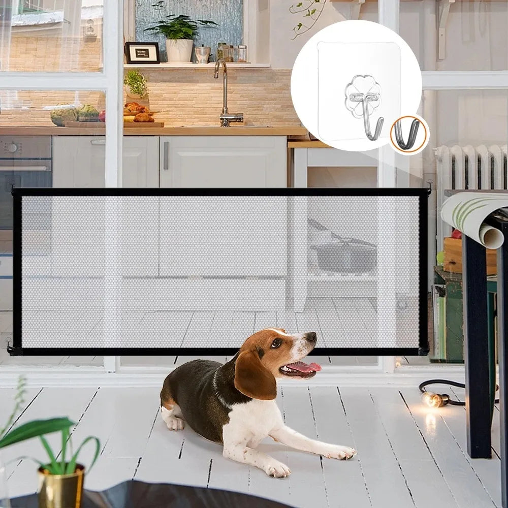 4 Hooks Dog Breathable Mesh Fences