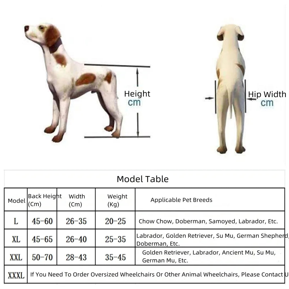 Spinal Support Dog Wheelchair