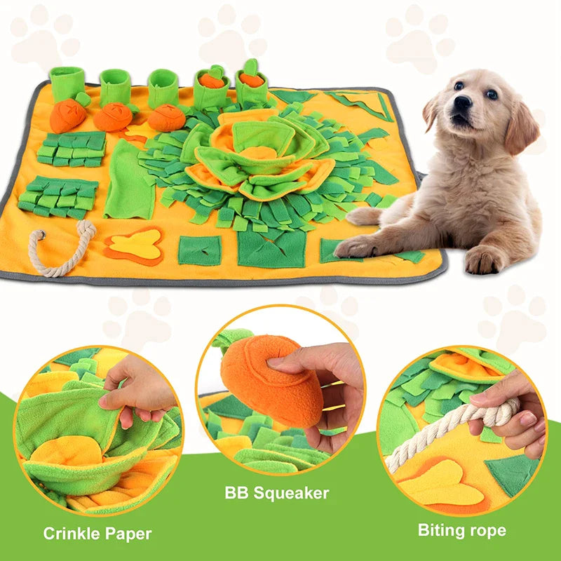Squeaky Sniffing Puzzle Dog Snuffle Mats
