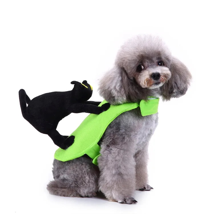 Funny Black Cat Dog Costume
