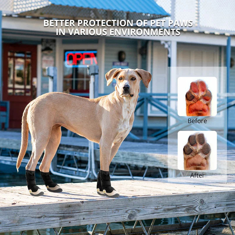 Tough Anti-slip Waterproof Dog Boots