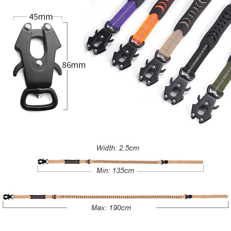 Heavy Duty Tactical Bungee Dog Lead