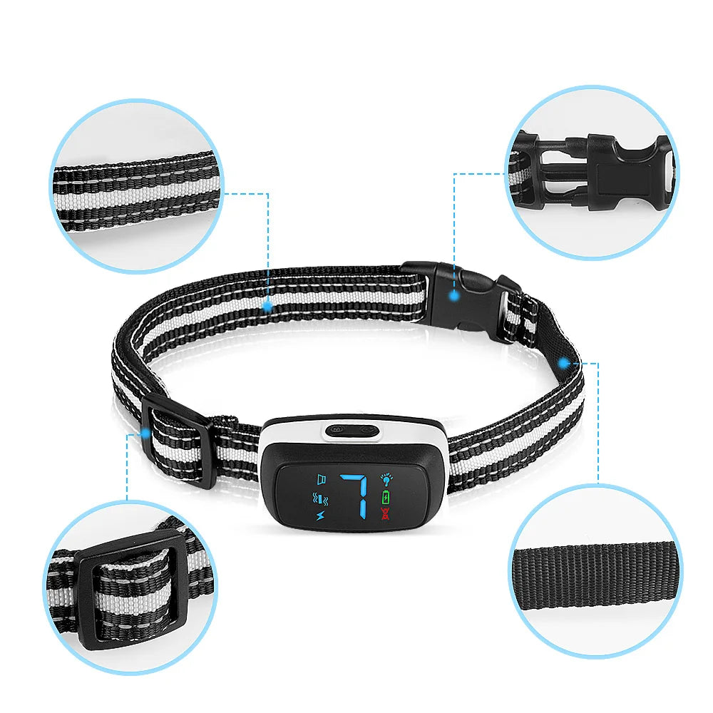 LED Flash Mode Dog Bark Collar