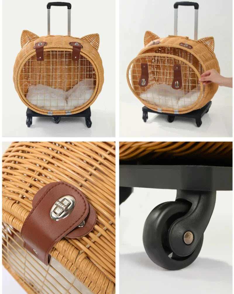 Hand Woven Outdoor Pet Trolley