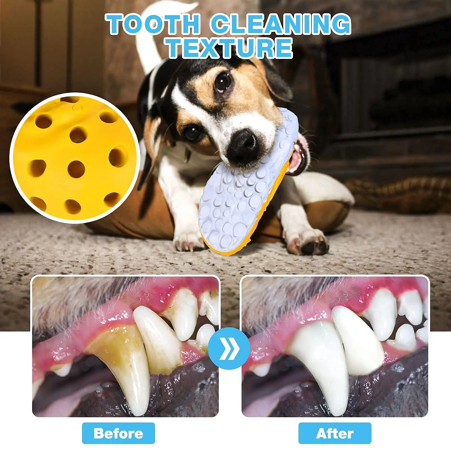 Durable Rubber Dog Chew Slipper Toy
