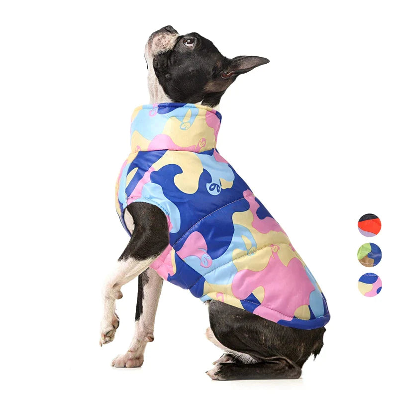 Camouflage Padded Dog Winter Jacket