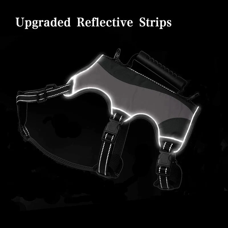Reflective No Pull Tactical Dog Harness