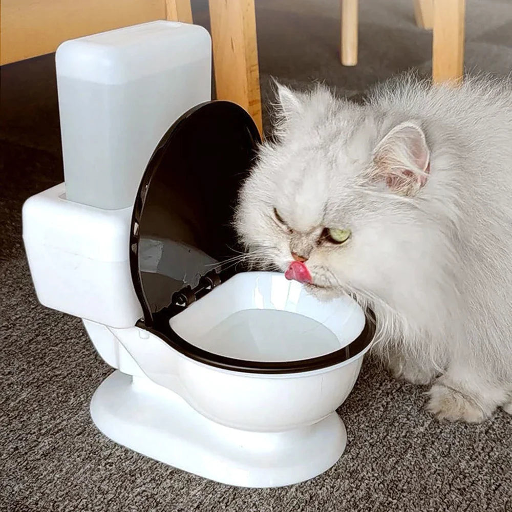 Funny Toilet Shape Cat Water Dispenser