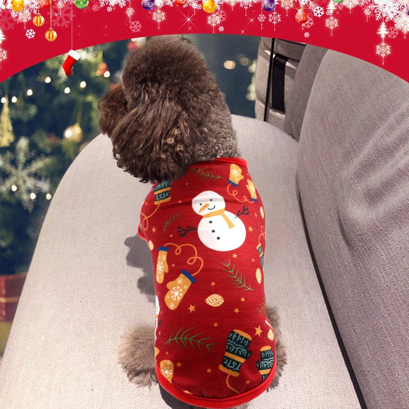 Soft Breathable Christmas Dog Shirt