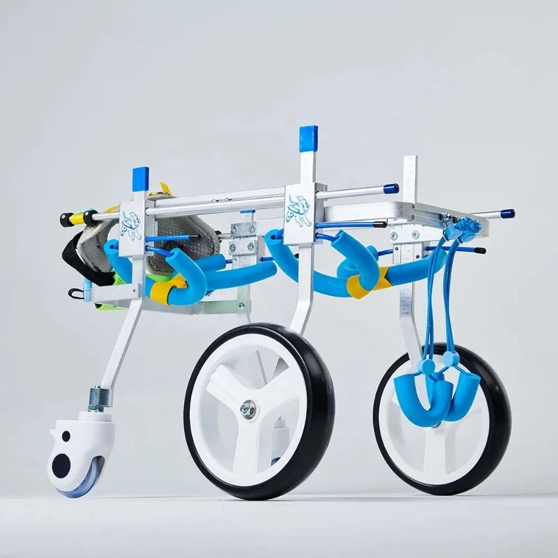 Adjustable Aluminum 4-wheeled Pet Wheelchair