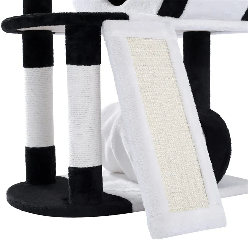 Cute Panda Cat Tree With Condo