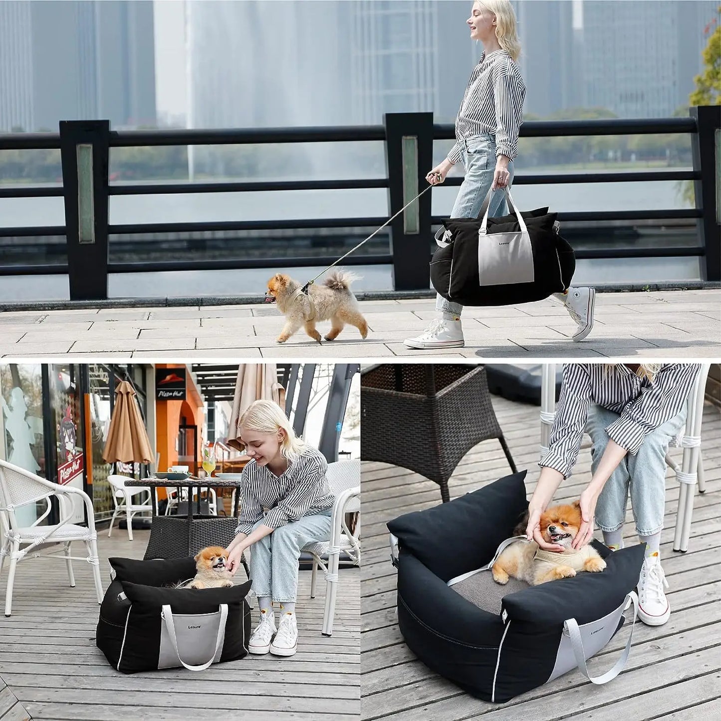 Luxury Padded Cotton Dog Car Booster