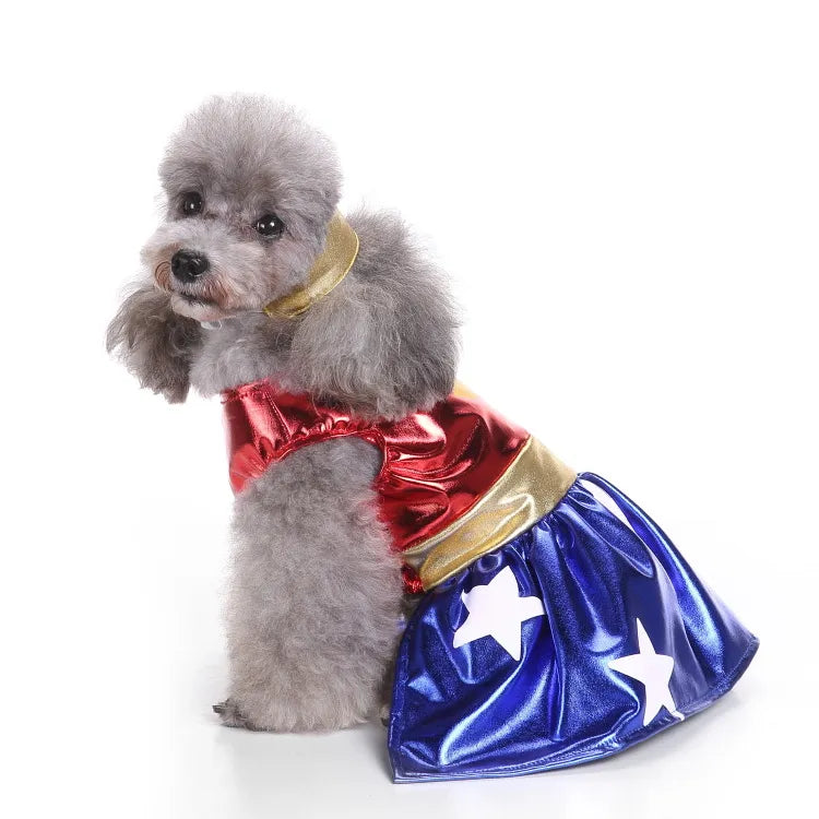Funny Wonder Girl Dog Costume