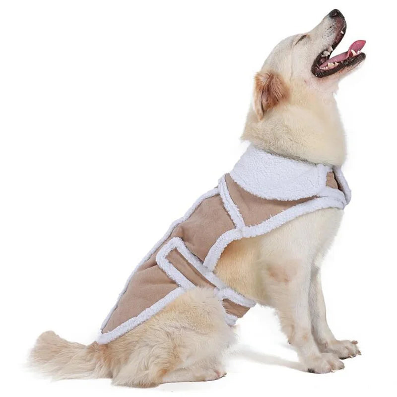 Adjustable Warm Fleece Dog Jacket